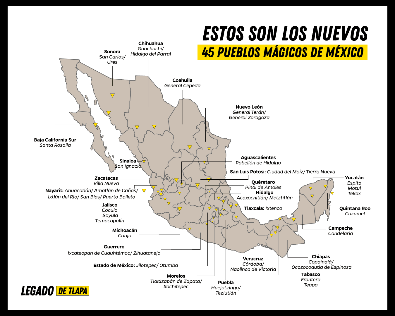 Estos son los nuevos 45 Pueblos Mágicos de México; 2 son de Guerrero