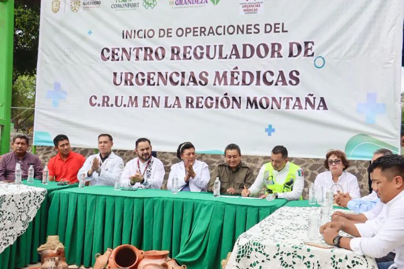 Inaugura la titular de salud estatal el centro de operación de urgencias médicas en la región de la Montaña